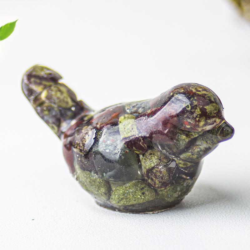 Sculpture d'oiseau en cristal naturel Olivenorma Décoration en pierres précieuses - Pierre de sang de dragon - Petit : 3 x 2 cm - image 39