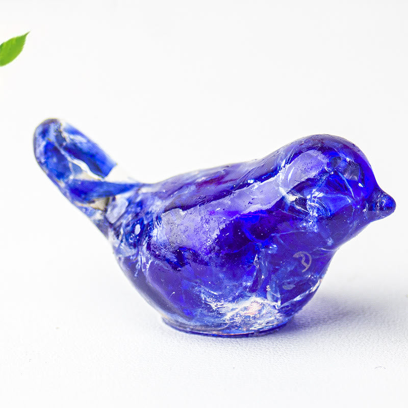 Sculpture d'oiseau en cristal naturel Olivenorma Décoration en pierres précieuses - Saphir - Petit : 3 x 2 cm - image 53