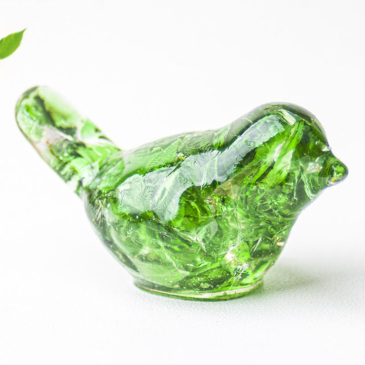 Sculpture d'oiseau en cristal naturel Olivenorma Décoration en pierres précieuses - Verre vert - Petit : 3 x 2 cm - image 58