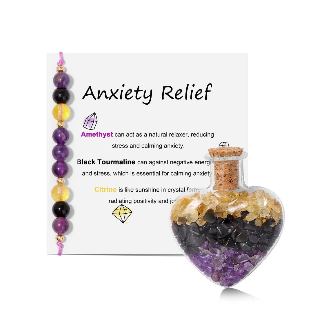 Bracelet en cristal naturel Olivenorma Healing Gift Wish Bottle