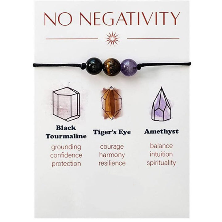Olivenorma Lot de 9 bracelets de yoga en pierre naturelle et cristal de guérison