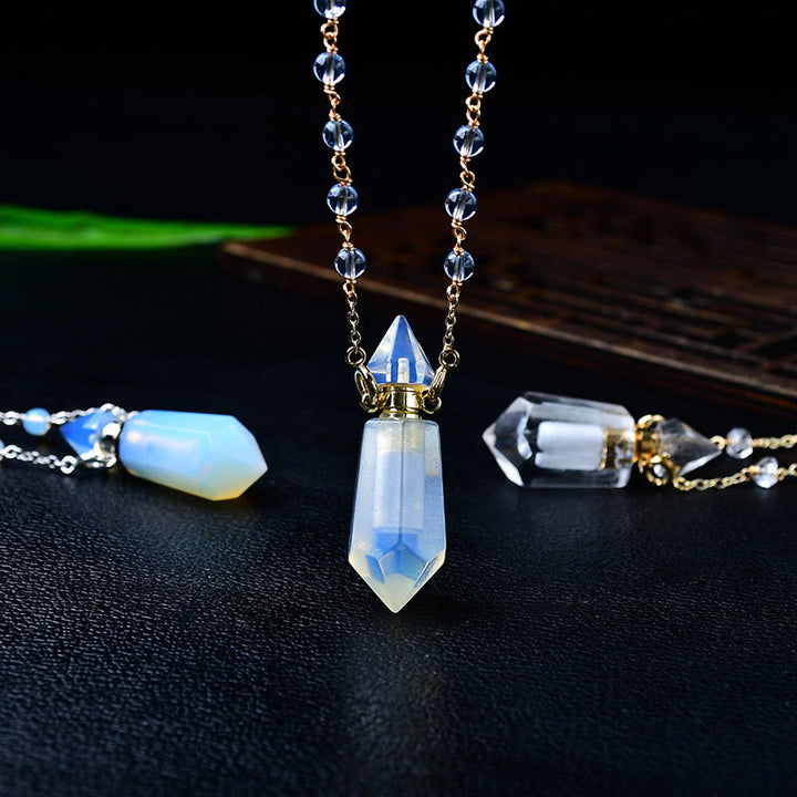 Collier diffuseur d'huiles essentielles en pierre naturelle Olivenorma