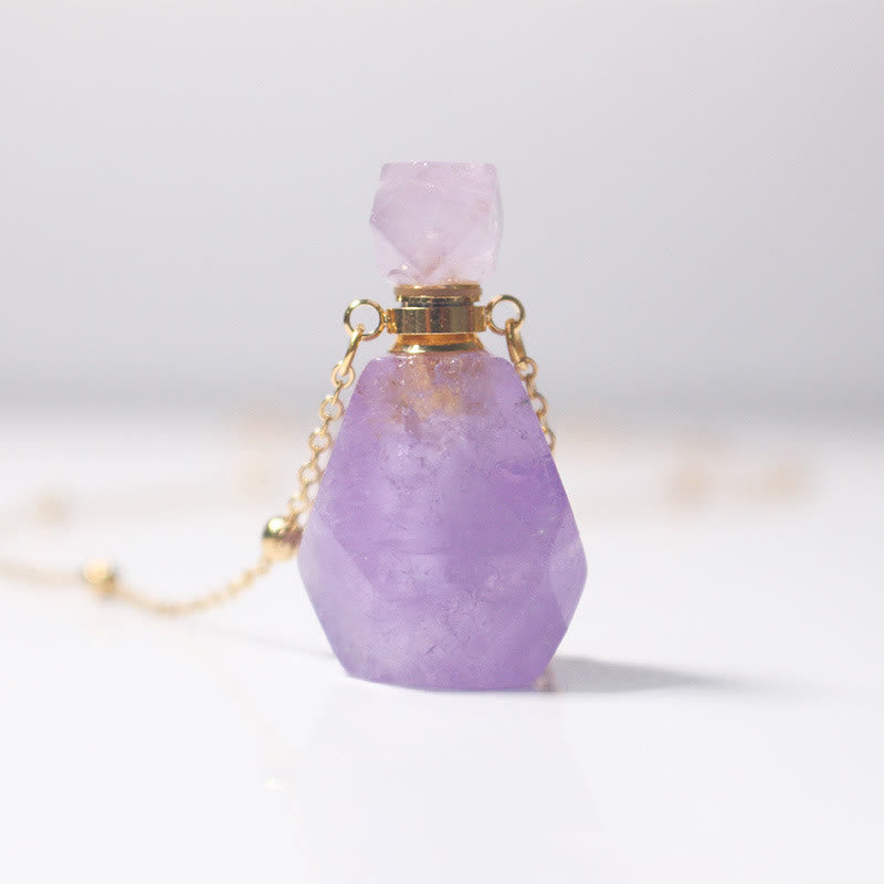 Collier diffuseur d'huiles essentielles Olivenorma en améthyste