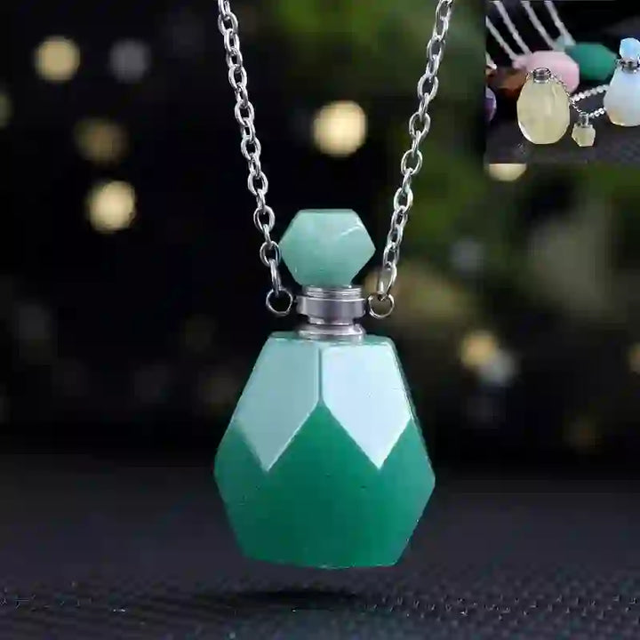 Collier diffuseur d'huiles essentielles Olivenorma avec flacon de parfum carré