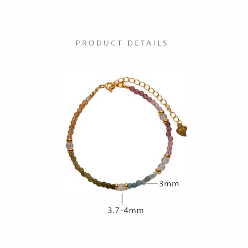 Collier et bracelet en perles de tourmaline naturelle Olivenorma de 3 mm
