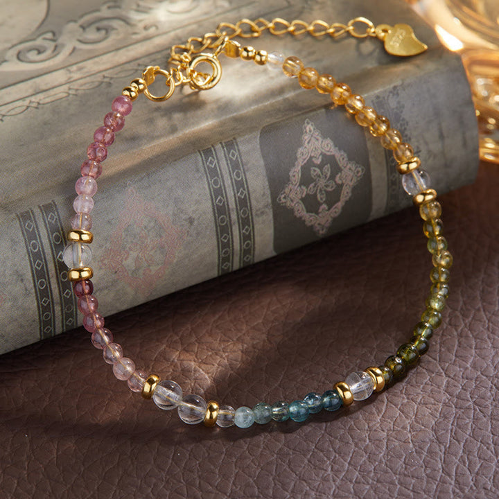 Collier et bracelet en perles de tourmaline naturelle Olivenorma de 3 mm