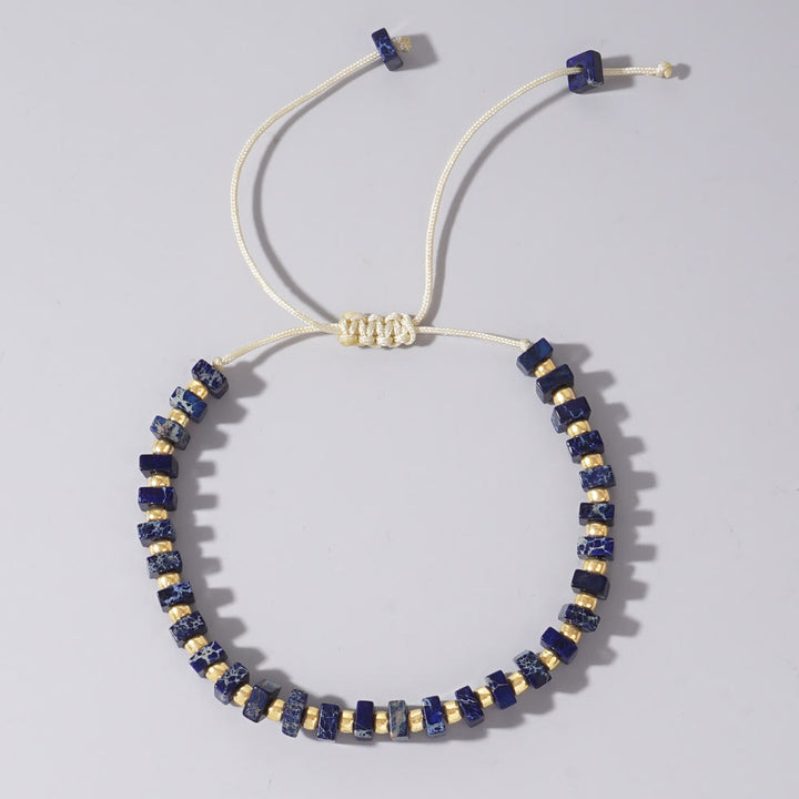 Collier Olivenorma en pierre empereur de couleur naturelle à taille carrée