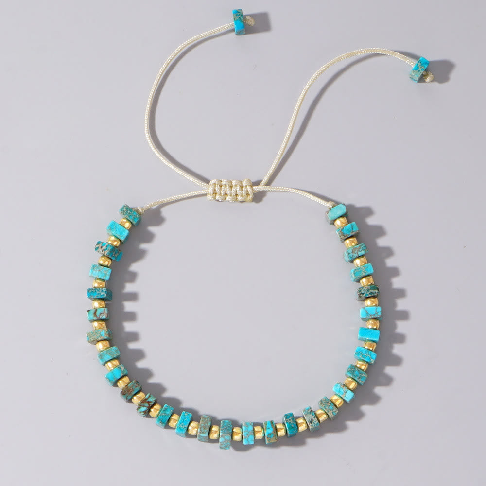 Collier Olivenorma en pierre empereur de couleur naturelle à taille carrée