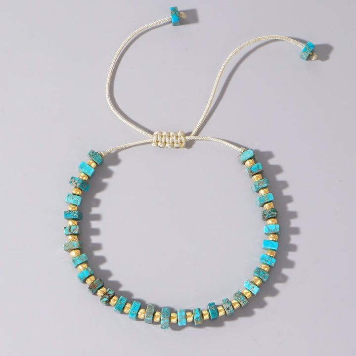 Collier Olivenorma en pierre empereur de couleur naturelle à taille carrée