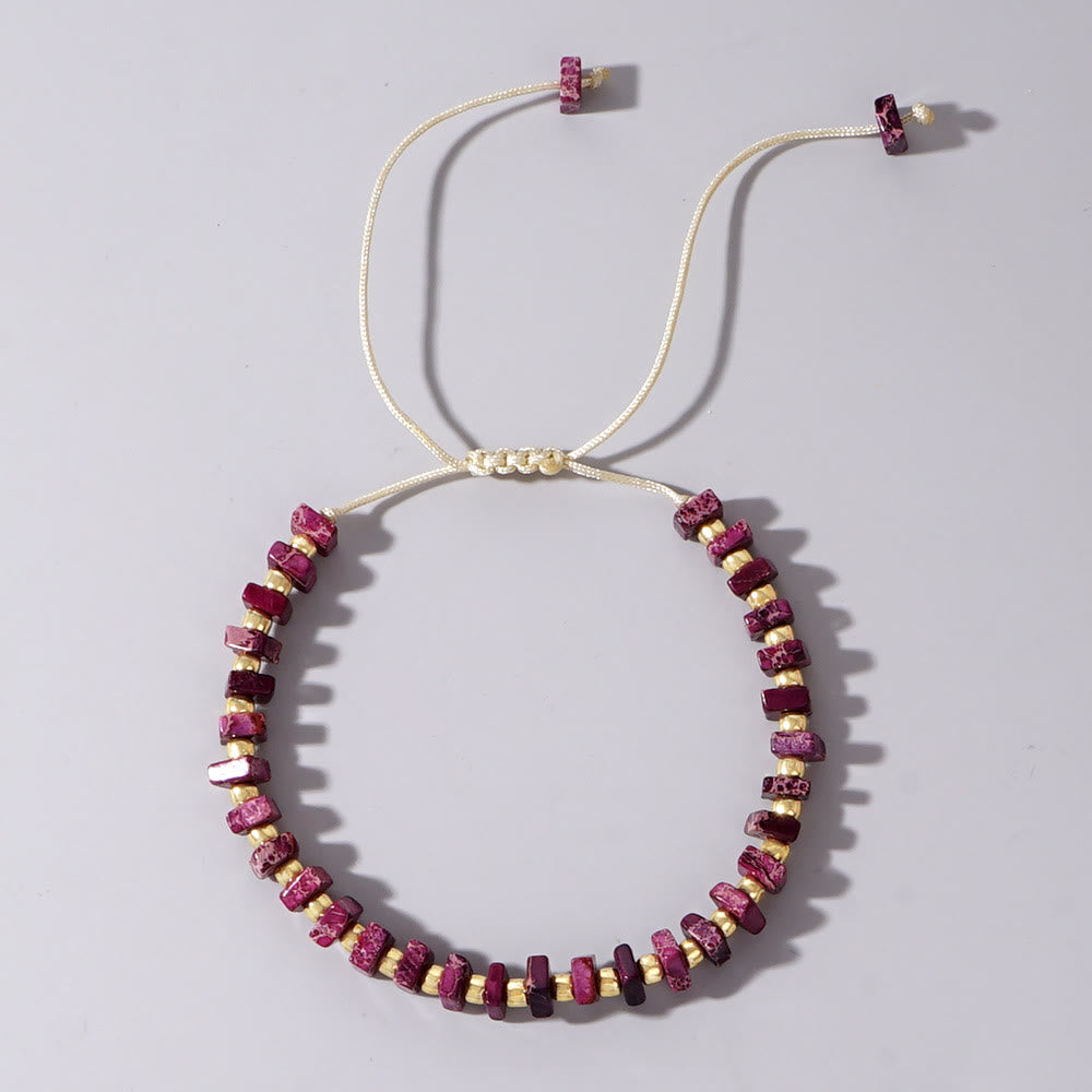 Collier Olivenorma en pierre empereur de couleur naturelle à taille carrée
