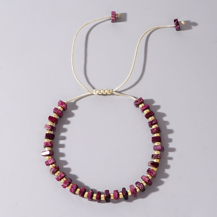Collier Olivenorma en pierre empereur de couleur naturelle à taille carrée
