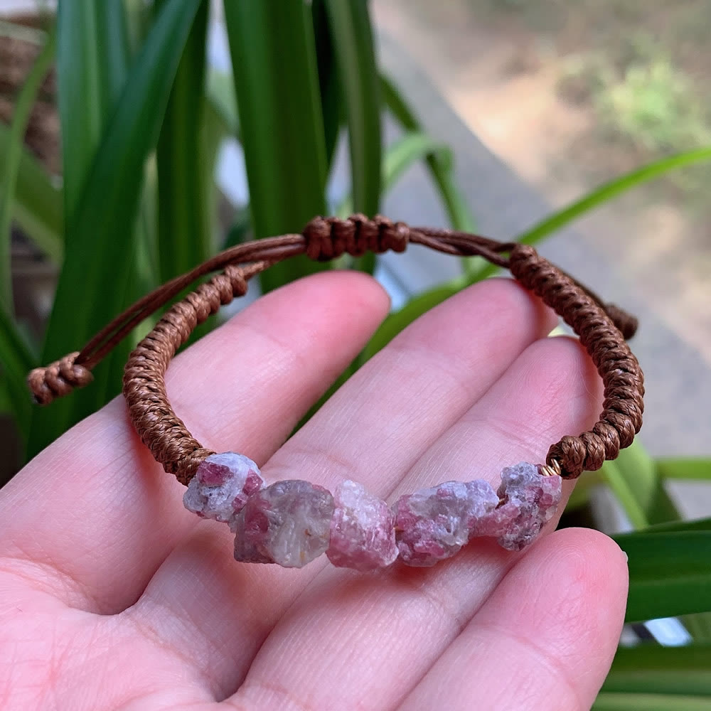 Bracelet tressé à cordon Olivenorma , éléments naturels irréguliers