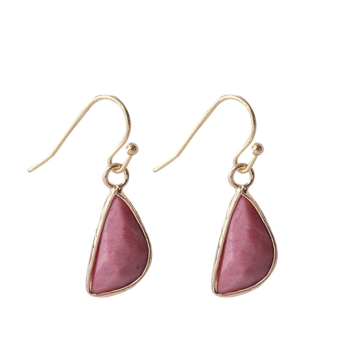 Boucles d'oreilles demi-rondes à angle émoussé en cristal taillé Olivenorma