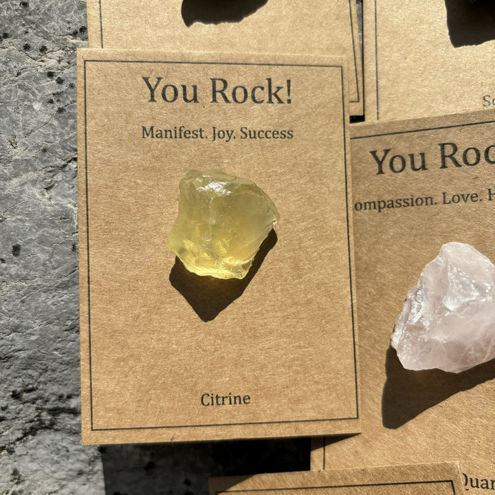Carte Olivenorma « You Rock » Cadeau en pierre naturelle Pierre naturelle