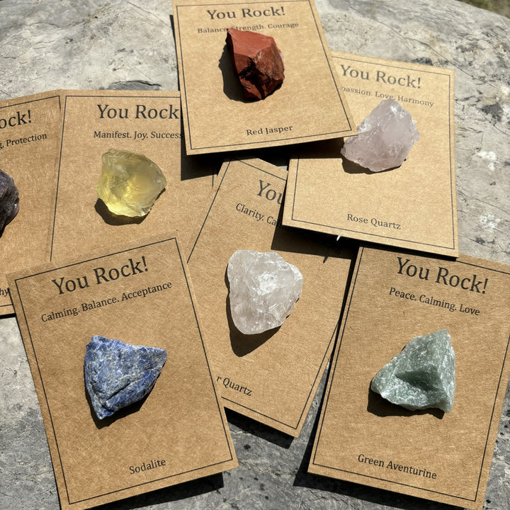 Carte Olivenorma « You Rock » Cadeau en pierre naturelle Pierre naturelle