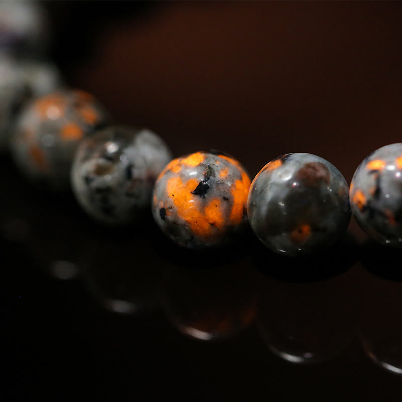 Bracelet Olivenorma en perles de yooperlite naturelle de 6 à 12 mm