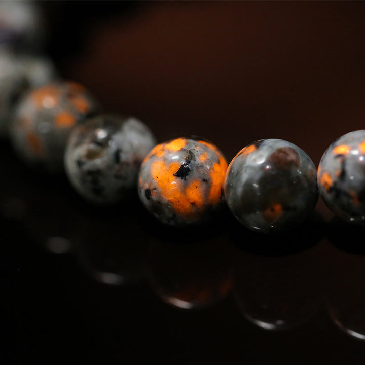 Bracelet Olivenorma en perles de yooperlite naturelle de 6 à 12 mm