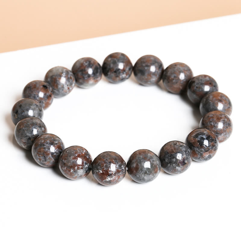 Bracelet Olivenorma en perles de yooperlite naturelle de 6 à 12 mm