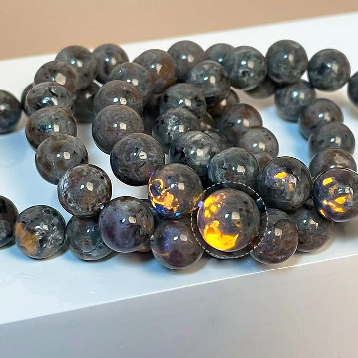 Bracelet Olivenorma en perles de yooperlite naturelle de 6 à 12 mm
