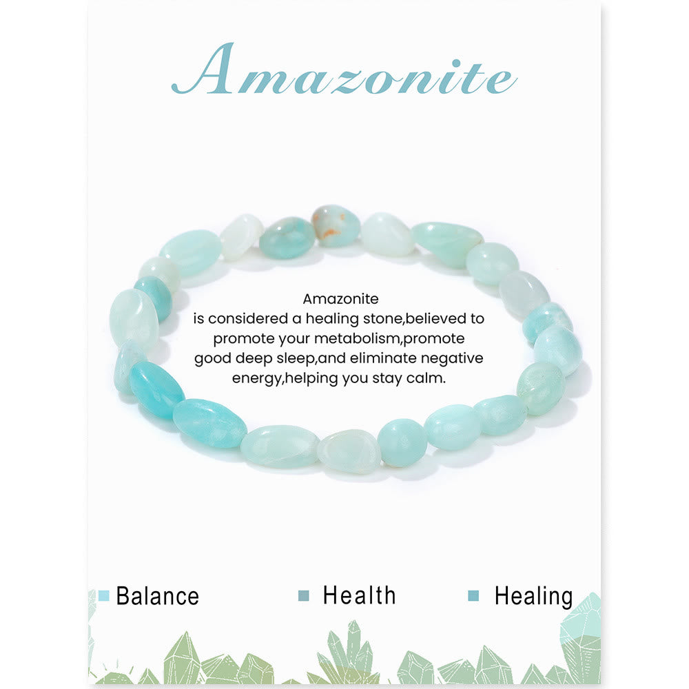Bracelet Olivenorma en perles de cristal irrégulières naturelles de 6 à 8 mm