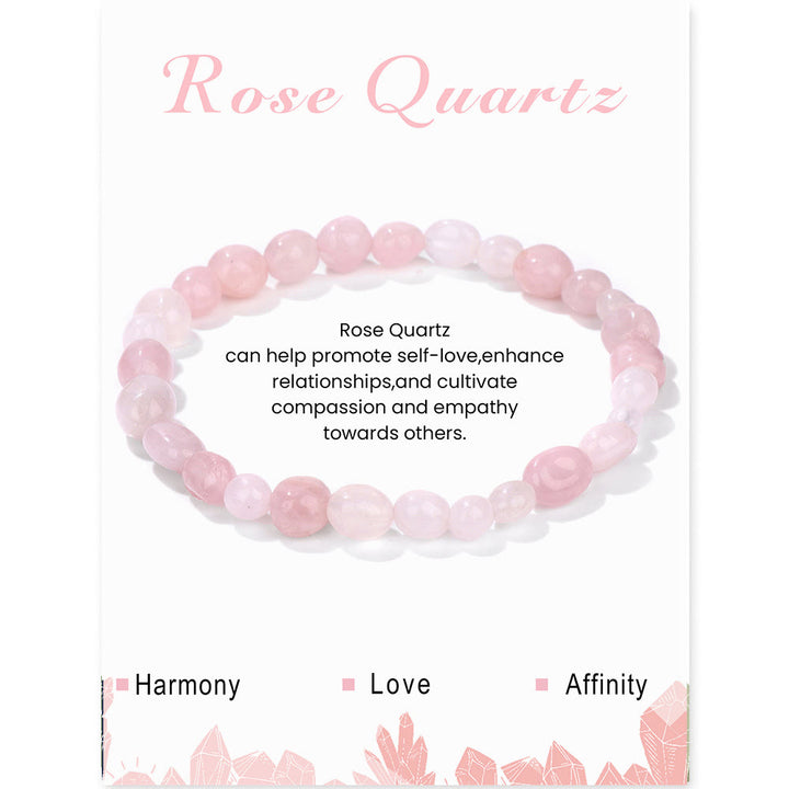 Bracelet Olivenorma en perles de cristal irrégulières naturelles de 6 à 8 mm