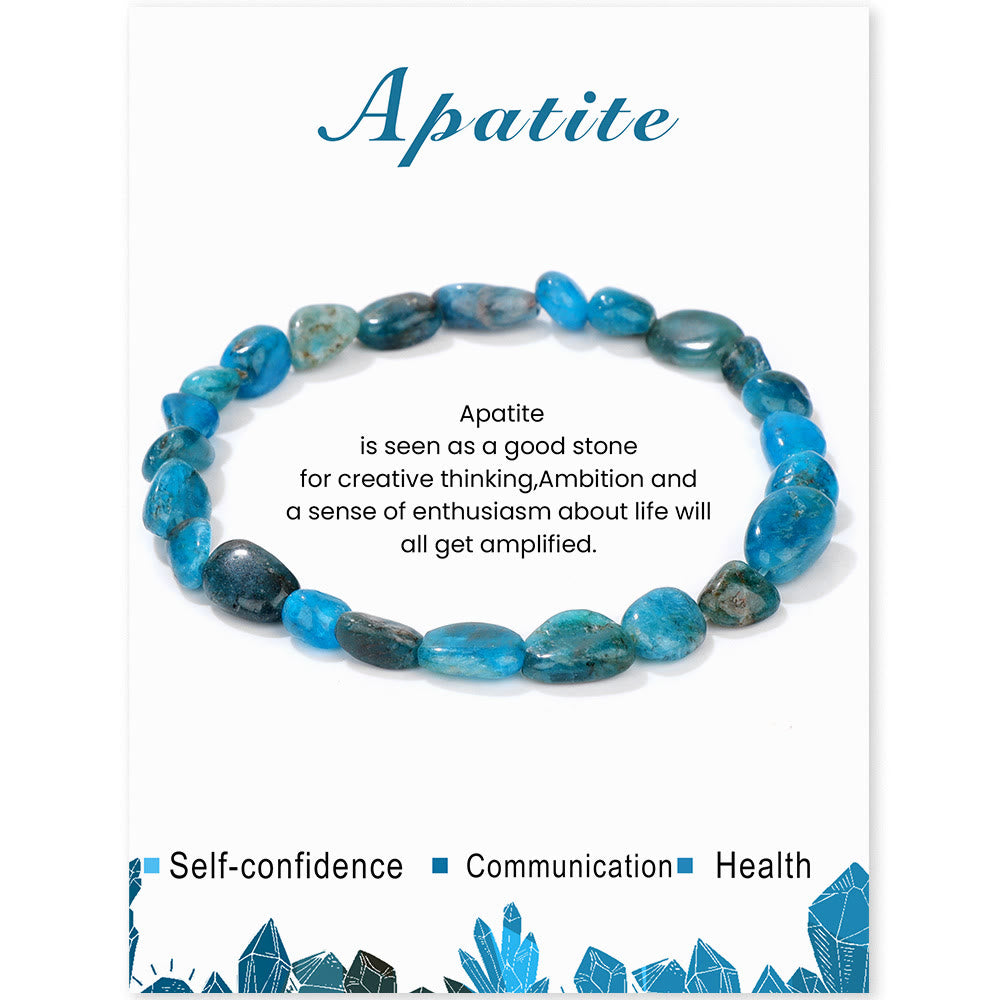 Bracelet Olivenorma en perles de cristal irrégulières naturelles de 6 à 8 mm