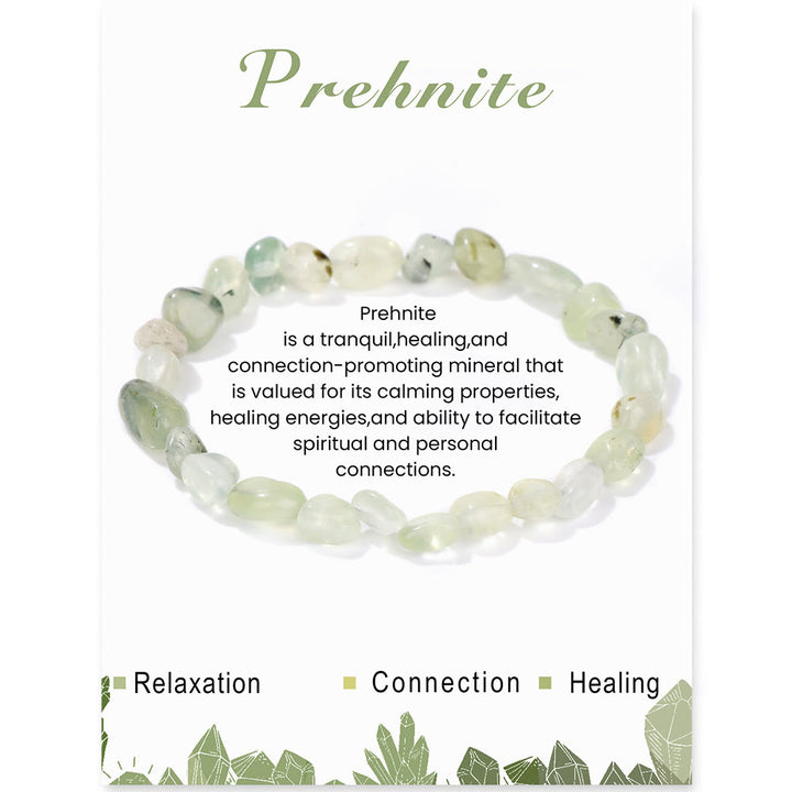 Bracelet Olivenorma en perles de cristal irrégulières naturelles de 6 à 8 mm