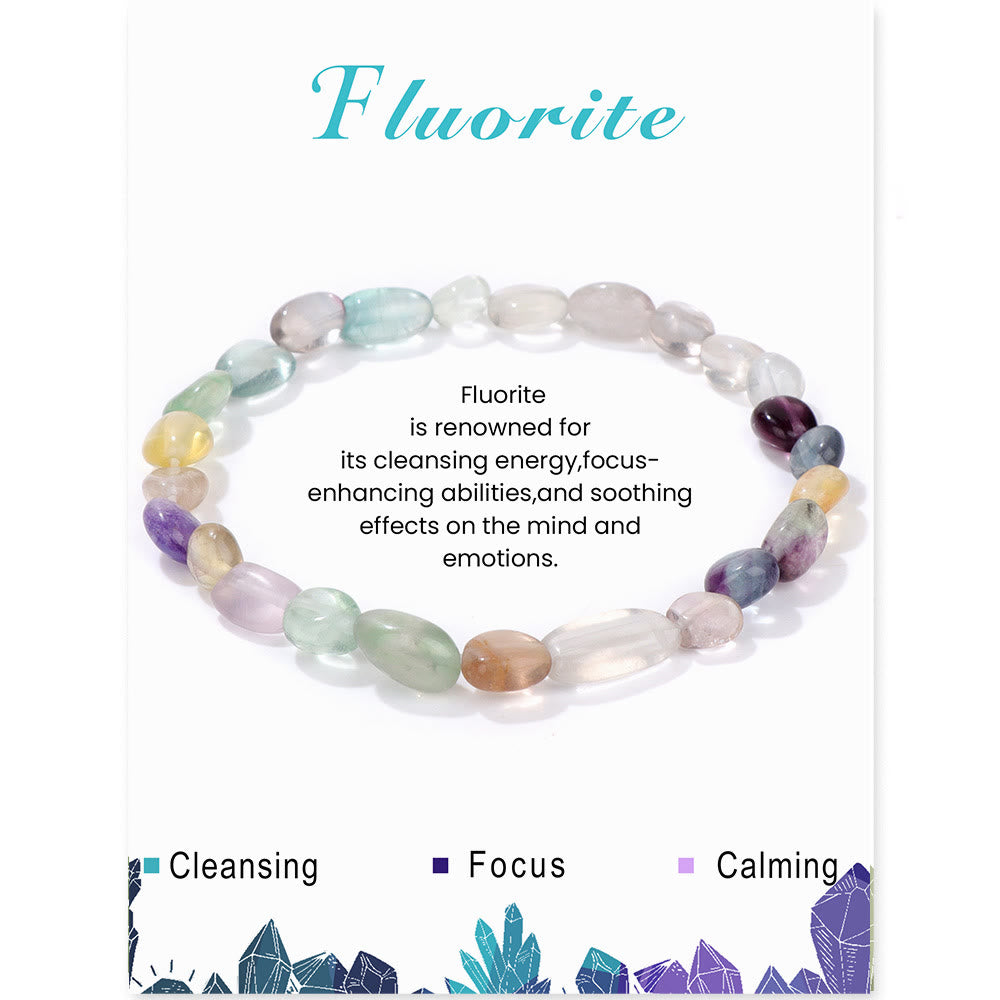 Bracelet Olivenorma en perles de cristal irrégulières naturelles de 6 à 8 mm