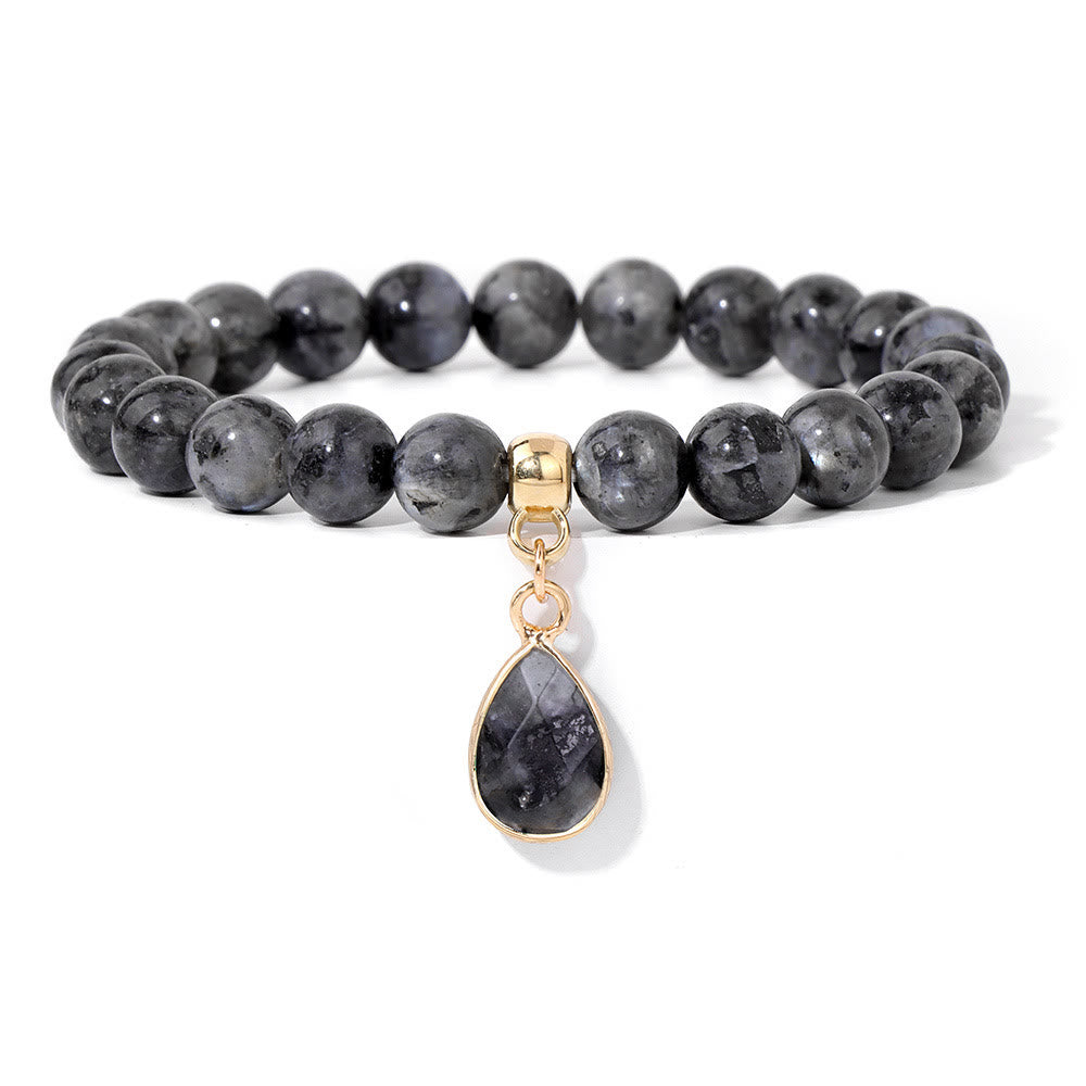 Bracelet Olivenorma en perles de cristal irrégulières naturelles de 8 mm