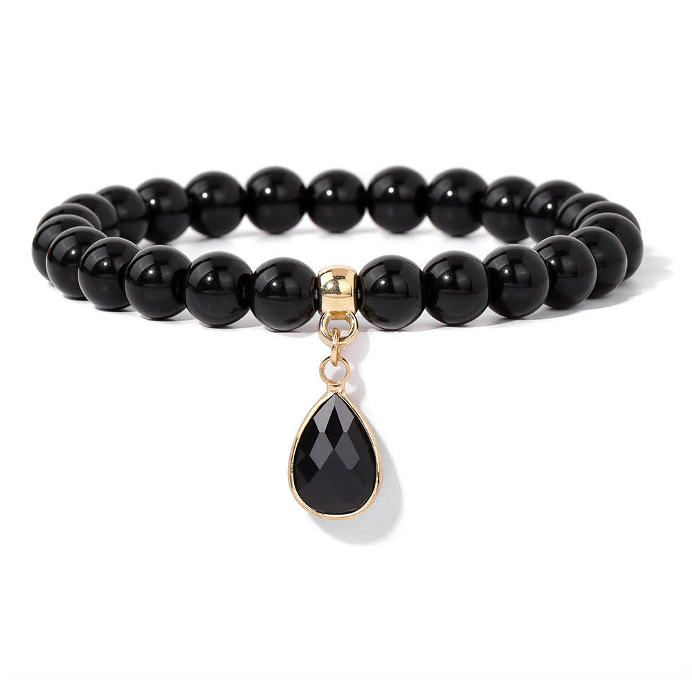 Bracelet Olivenorma en perles de cristal irrégulières naturelles de 8 mm