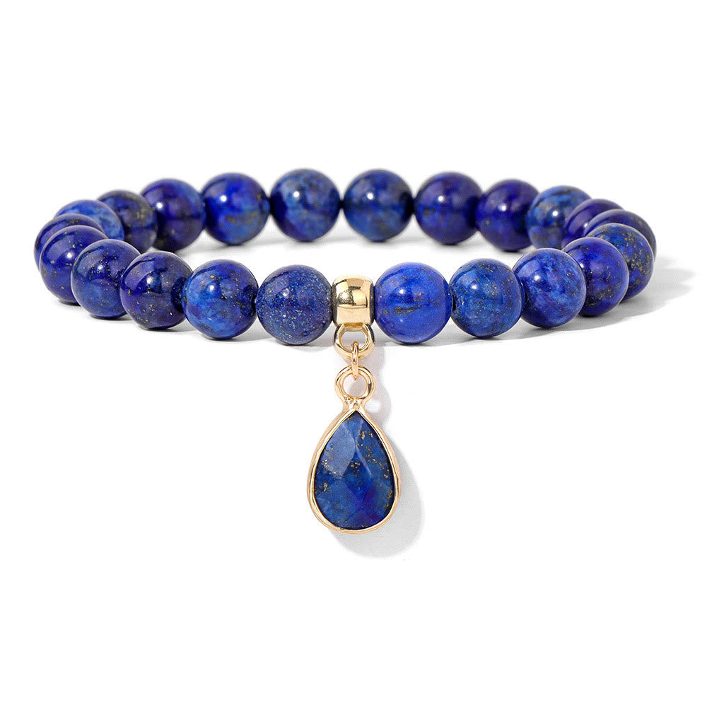 Bracelet Olivenorma en perles de cristal irrégulières naturelles de 8 mm