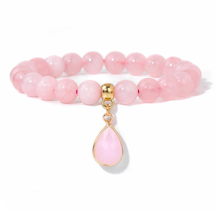 Bracelet Olivenorma en perles de cristal irrégulières naturelles de 8 mm