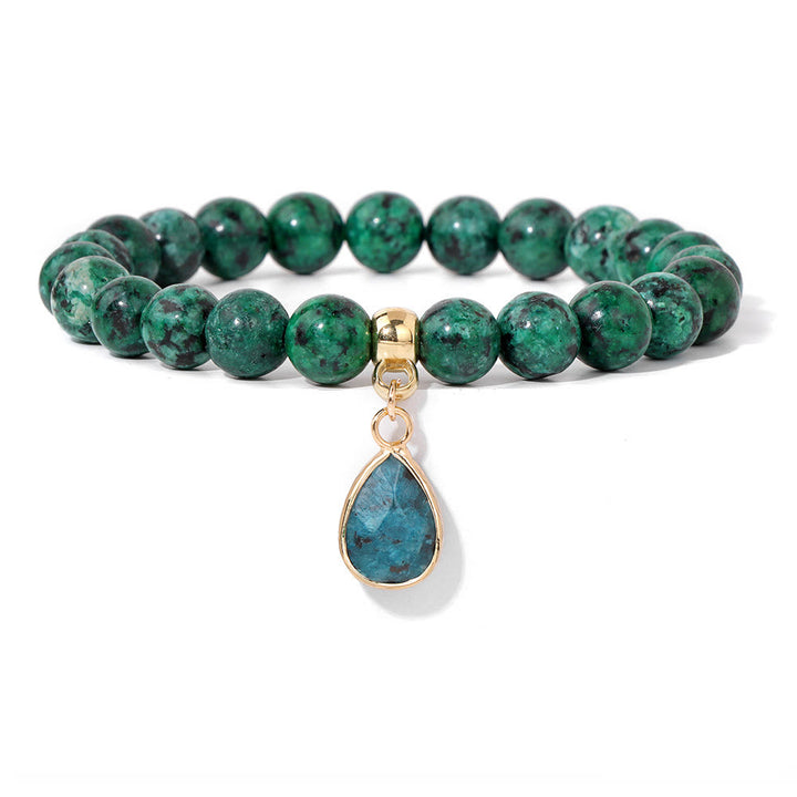 Bracelet Olivenorma en perles de cristal irrégulières naturelles de 8 mm