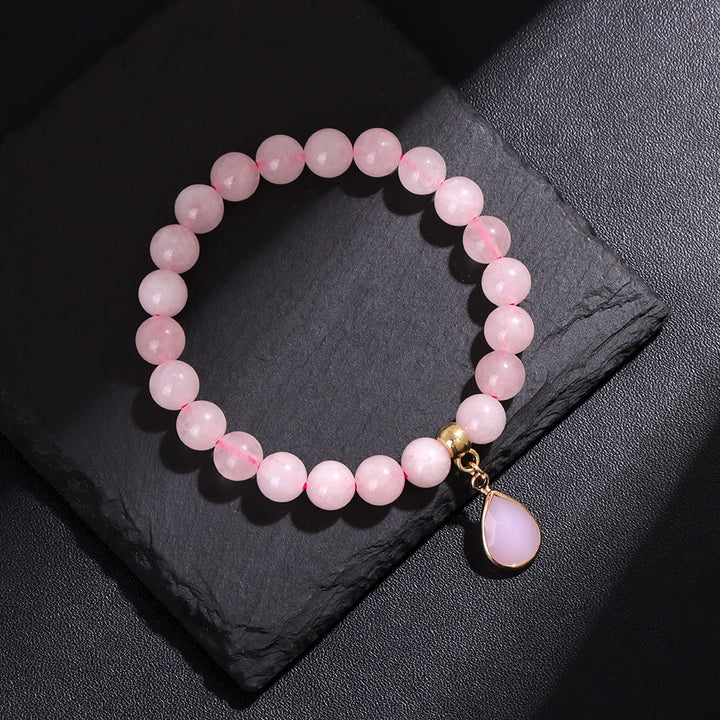 Bracelet Olivenorma en perles de cristal irrégulières naturelles de 8 mm