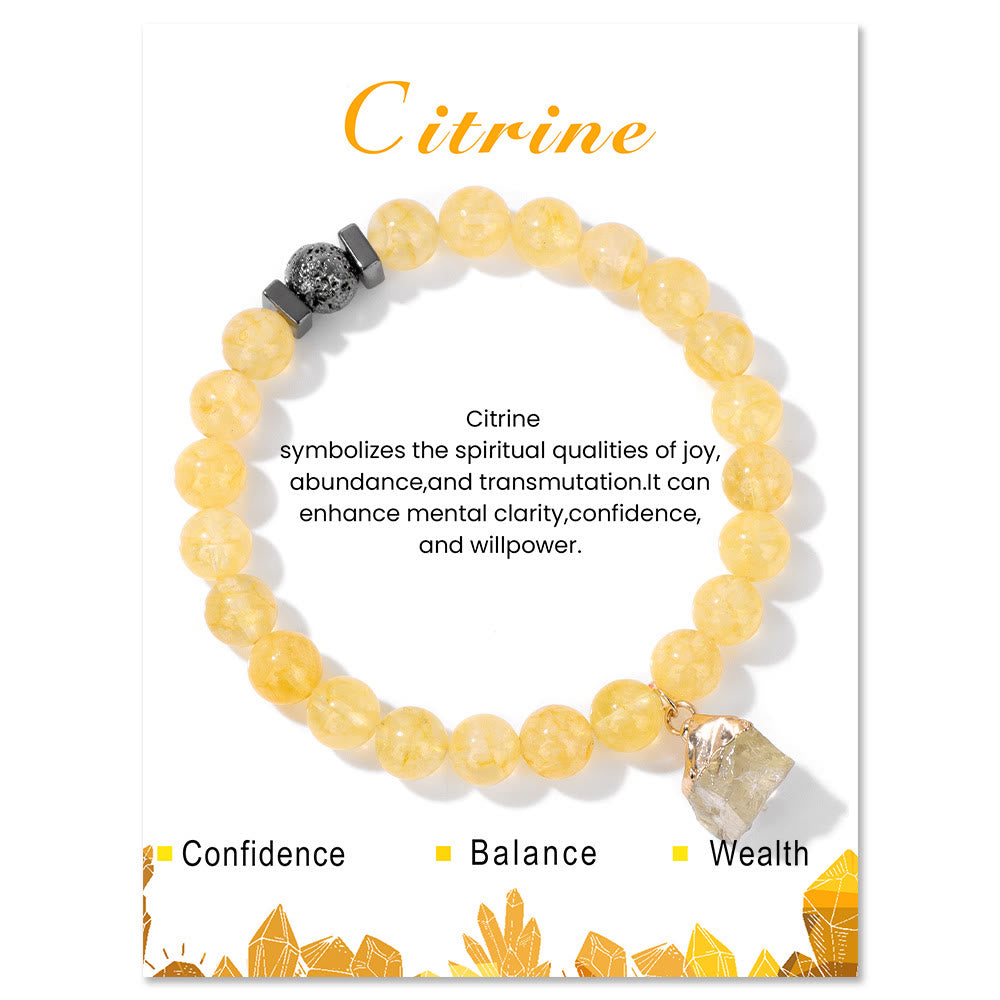 Bracelet pendentif en perles de pierre de lave naturelle Olivenorma