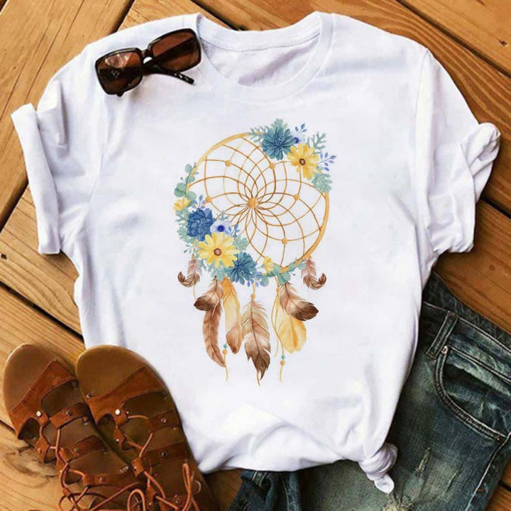 T-shirt imprimé attrape-rêves en modal Olivenorma