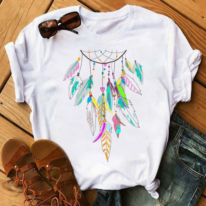 T-shirt imprimé attrape-rêves en modal Olivenorma