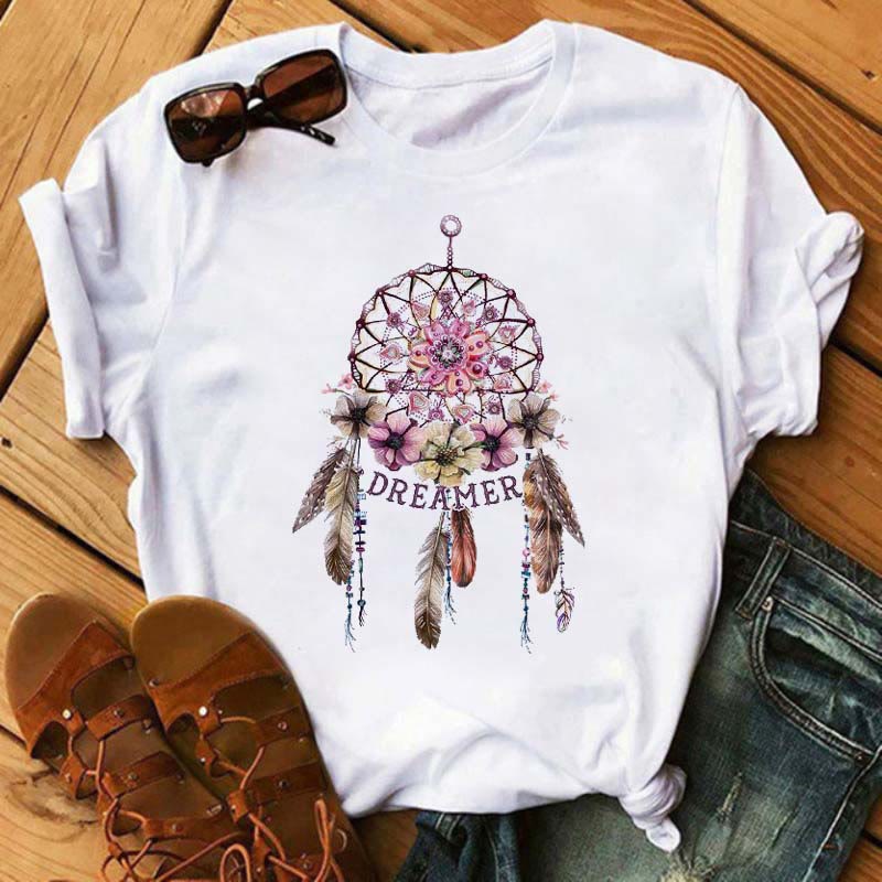 T-shirt imprimé attrape-rêves en modal Olivenorma