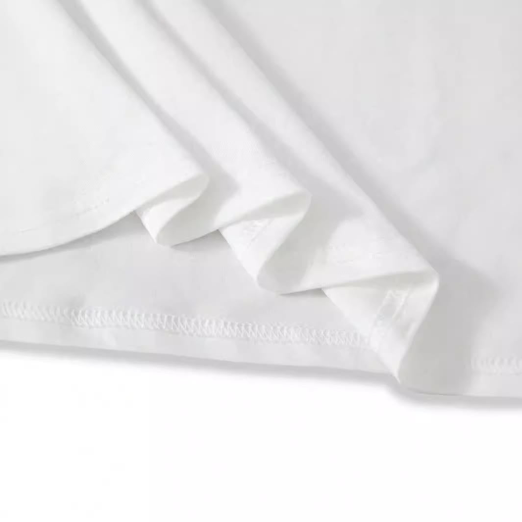 T-shirt blanc imprimé mauvais œil bleu Olivenorma
