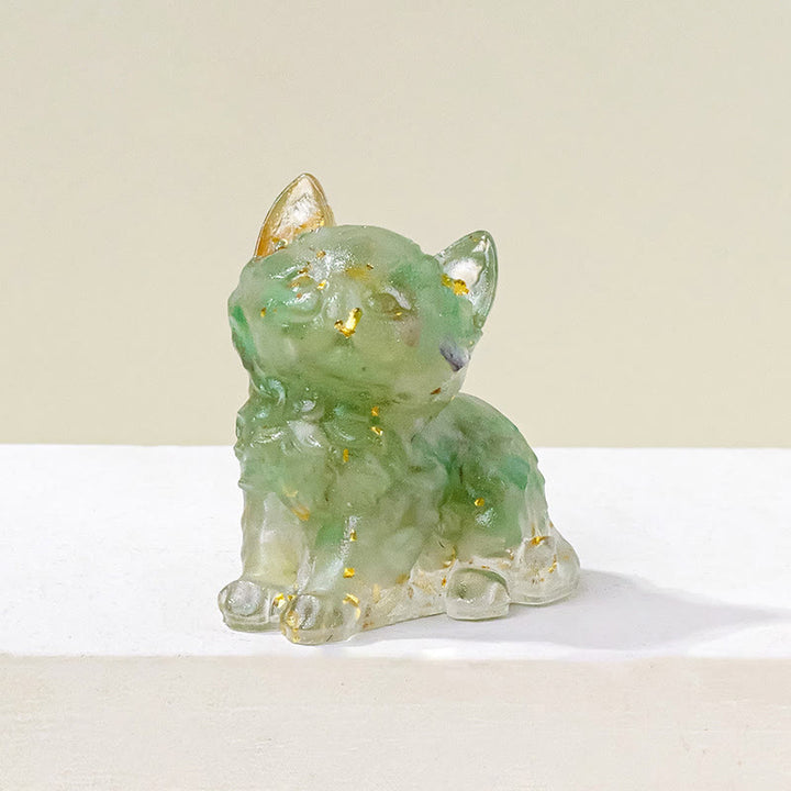 Décoration en cristal époxy Olivenorma en forme de chaton mignon