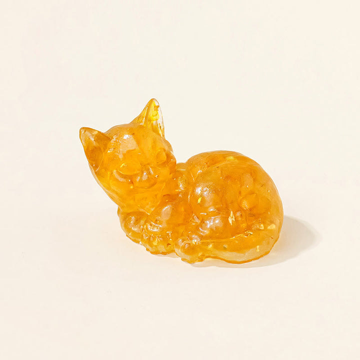 Décoration en cristal époxy Olivenorma en forme de chaton mignon