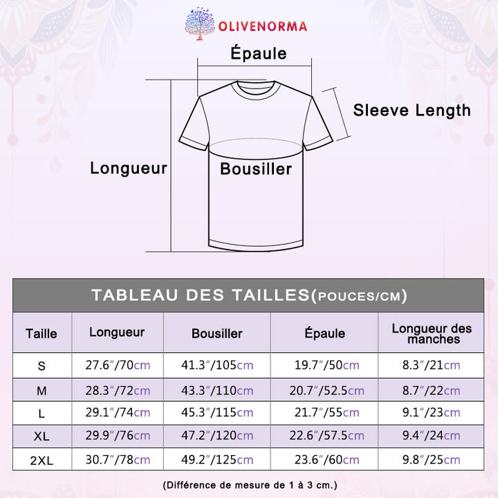 T-shirt imprimé méditation Hamsa Bouddha Lotus Olivenorma
