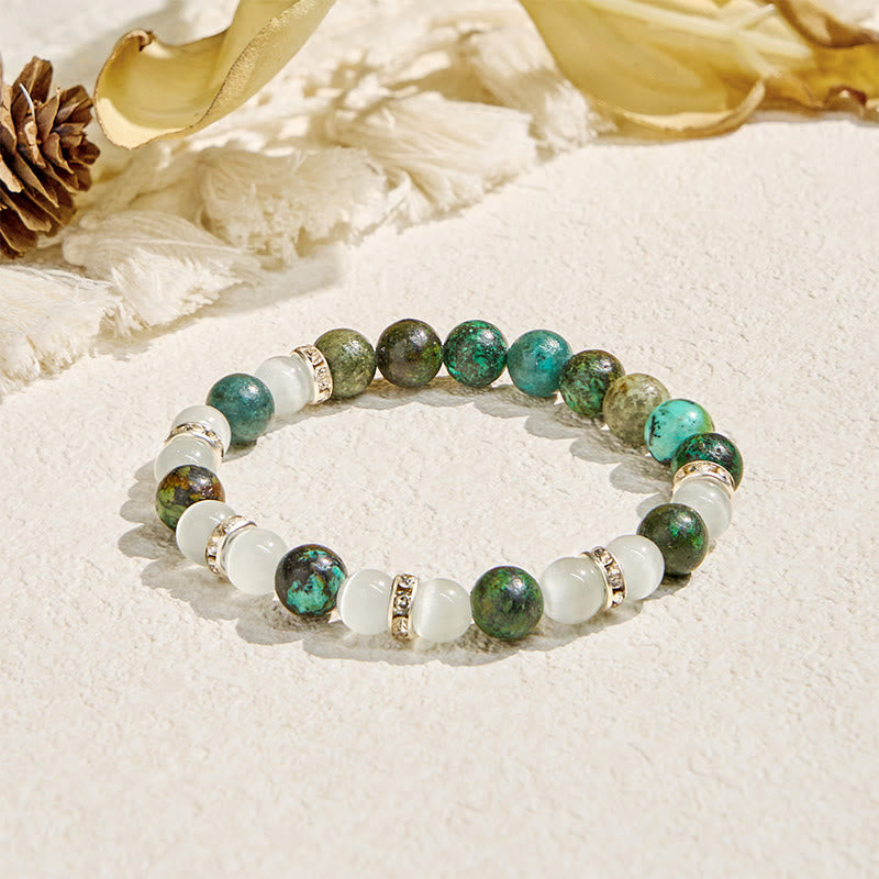 Bracelet Olivenorma « Serenite Flow » en turquoise africaine, apaisant et purifiant - Bracelet uniquement - image 5