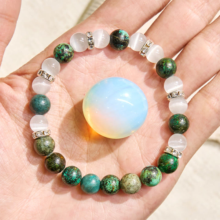 Bracelet Olivenorma « Serenite Flow » en turquoise africaine, apaisant et purifiant - image 8