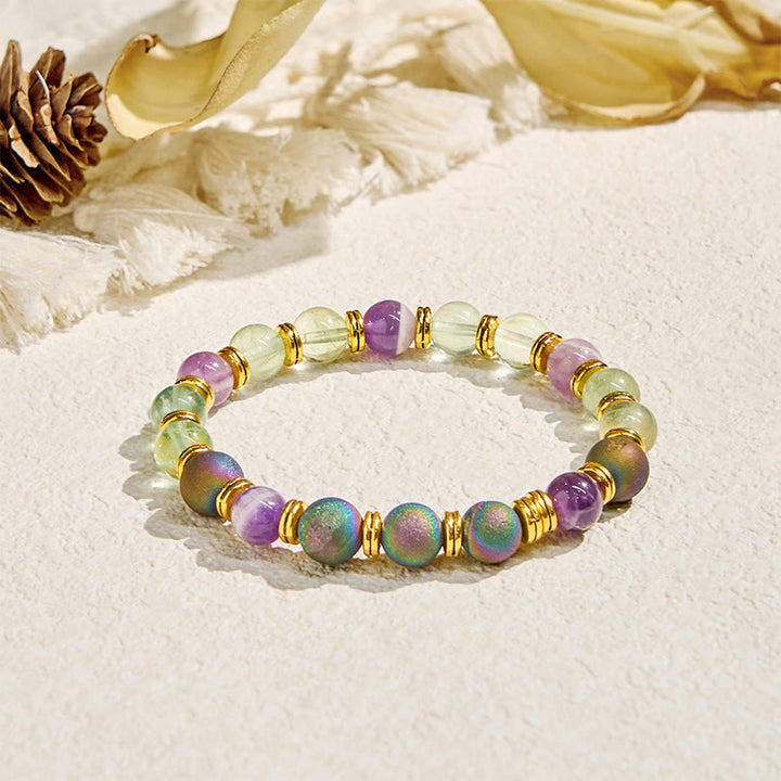 Bracelet d'huiles essentielles purifiantes en fluorite Olivenorma « Auralith Harmony » - Bracelet uniquement - image 5