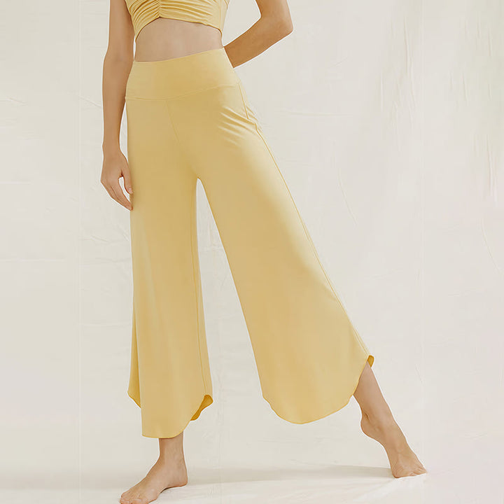 Pantalon de yoga évasé doux Olivenorma