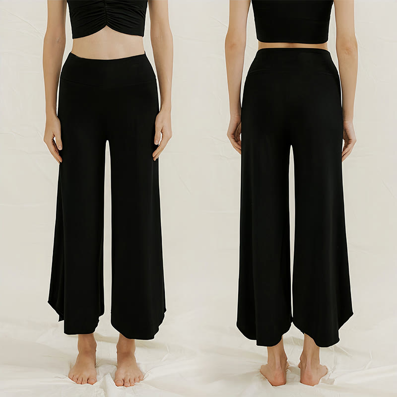 Pantalon de yoga évasé doux Olivenorma - Noir - L - image 4