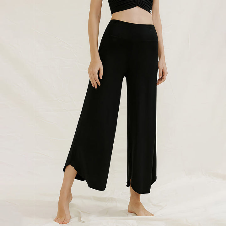Pantalon de yoga évasé doux Olivenorma
