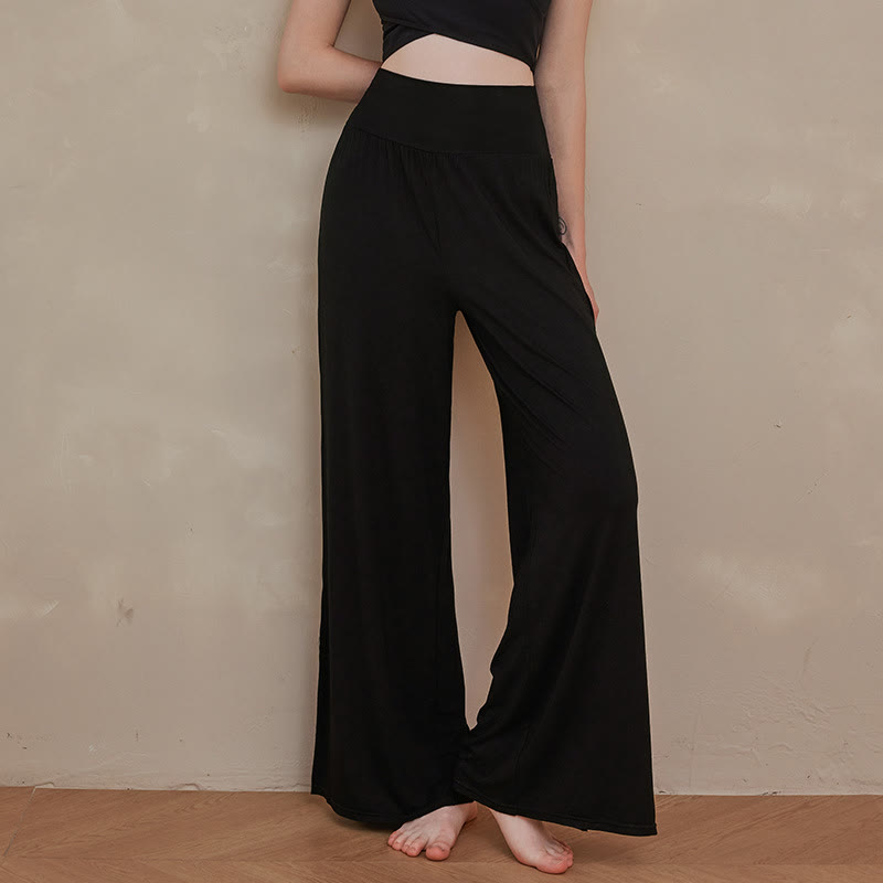 Pantalon fluide en modal léger Olivenorma Zen - Noir - XL - image 10