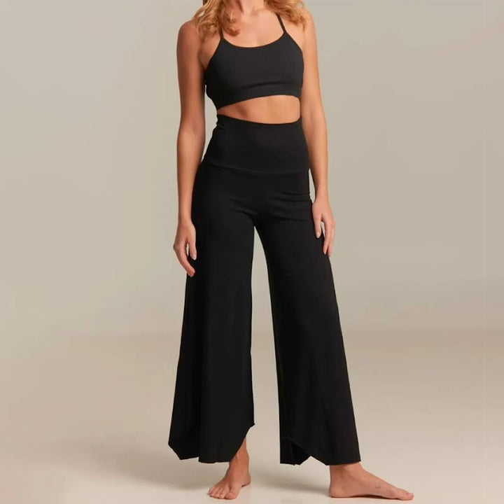 Pantalon de yoga court évasé taille haute Olivenorma - Noir - 2XL - image 15